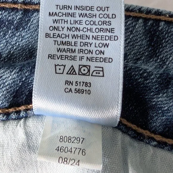 M Jeans By maurices Mid Rise Blue Size 14W Extra Short $16.00 - Picture 6 of 6